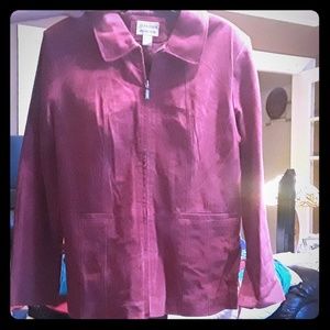 Burgundy Leather Jacket